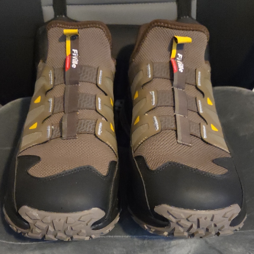 Frillie Brown & Yellow Slip-On Outdoor Shoes